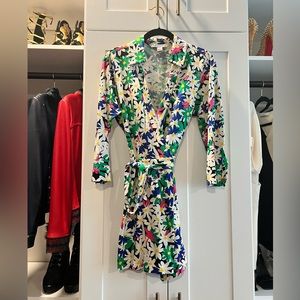 DVF jersey wrap romper “dress”.